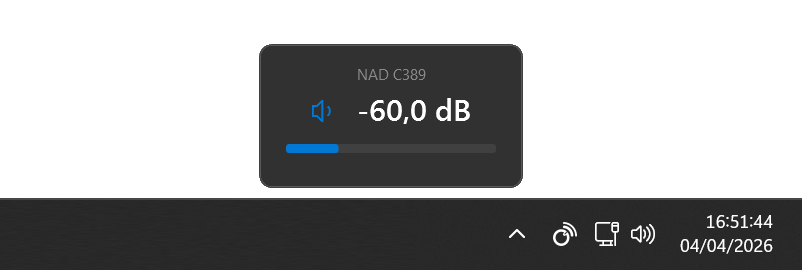 Volume overlay and System Tray